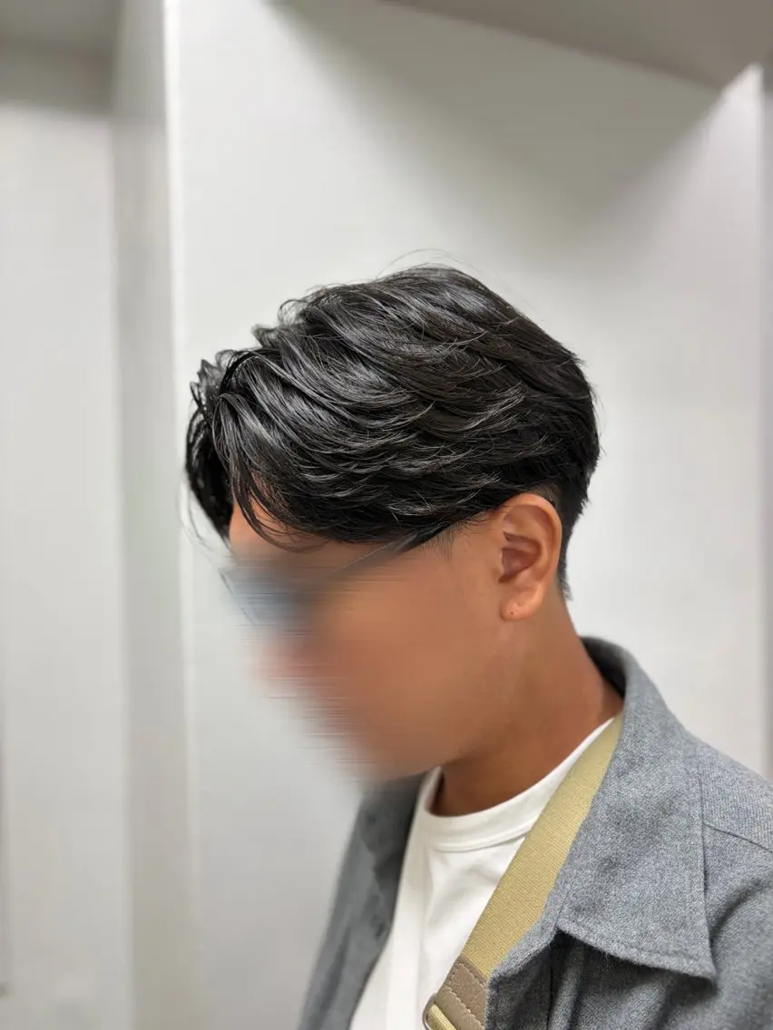 【韓国風🇰🇷】メンズカット+ニュアンスパーマ🌀の写真