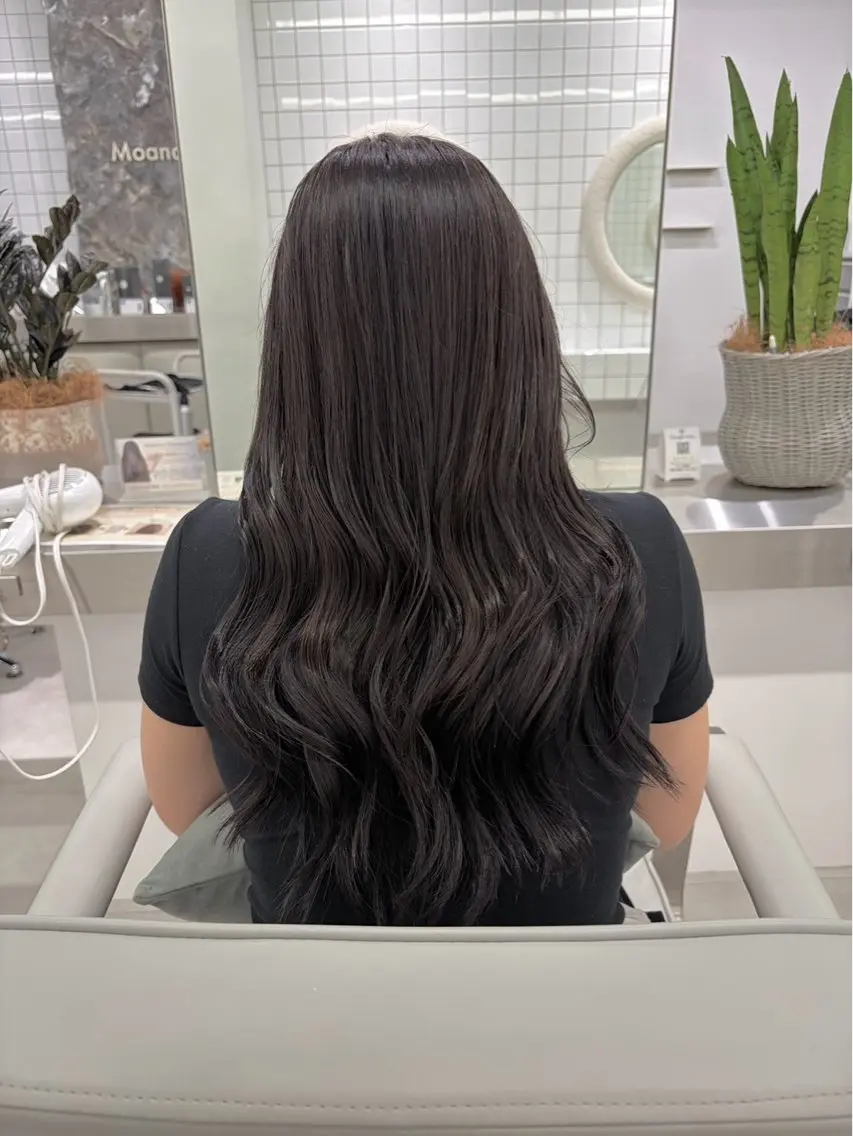 ロング ヘアカラー トリートメント ふうか🧸 カラー2500円🎀のヘアスタイル