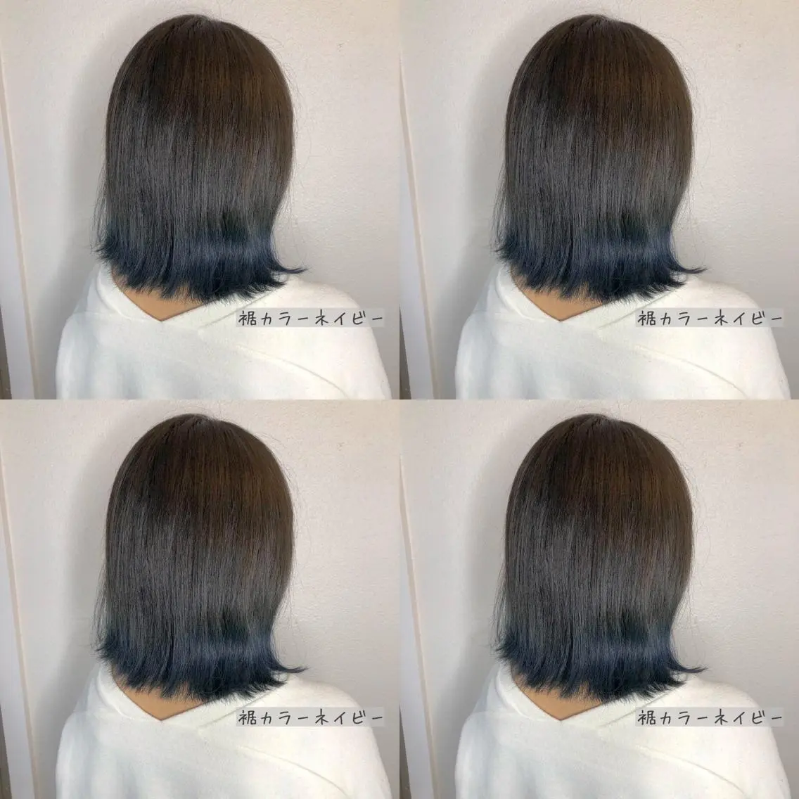 セミロング カラー ブリーチ あさだ しゅうたろうのヘアスタイル