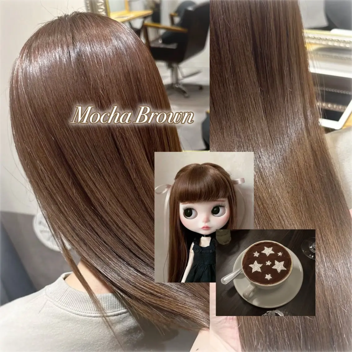 カラー ベージュカラー モカベージュ ヘアカラー トリートメント 神楽坂/透明感 カラー♪/ココロのヘアスタイル