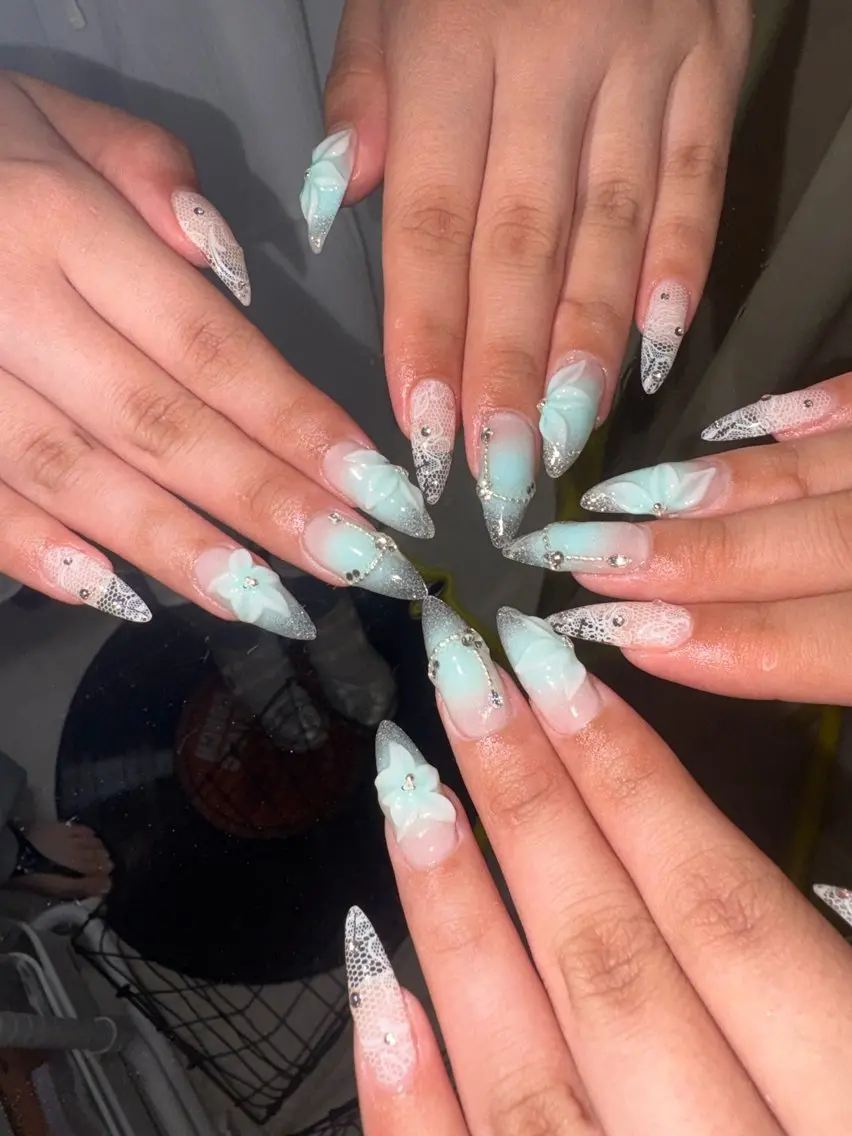 ネイル ハンドネイル 33nail✴️栄 スミレ❇️Gel-xのネイルデザイン