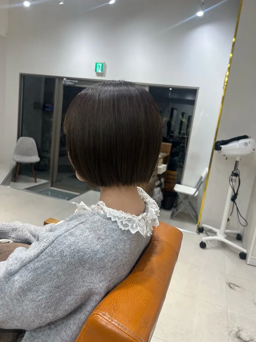 ショート ボブ 🫧ボブ/艶髪カラー 伊原修子のヘアスタイル