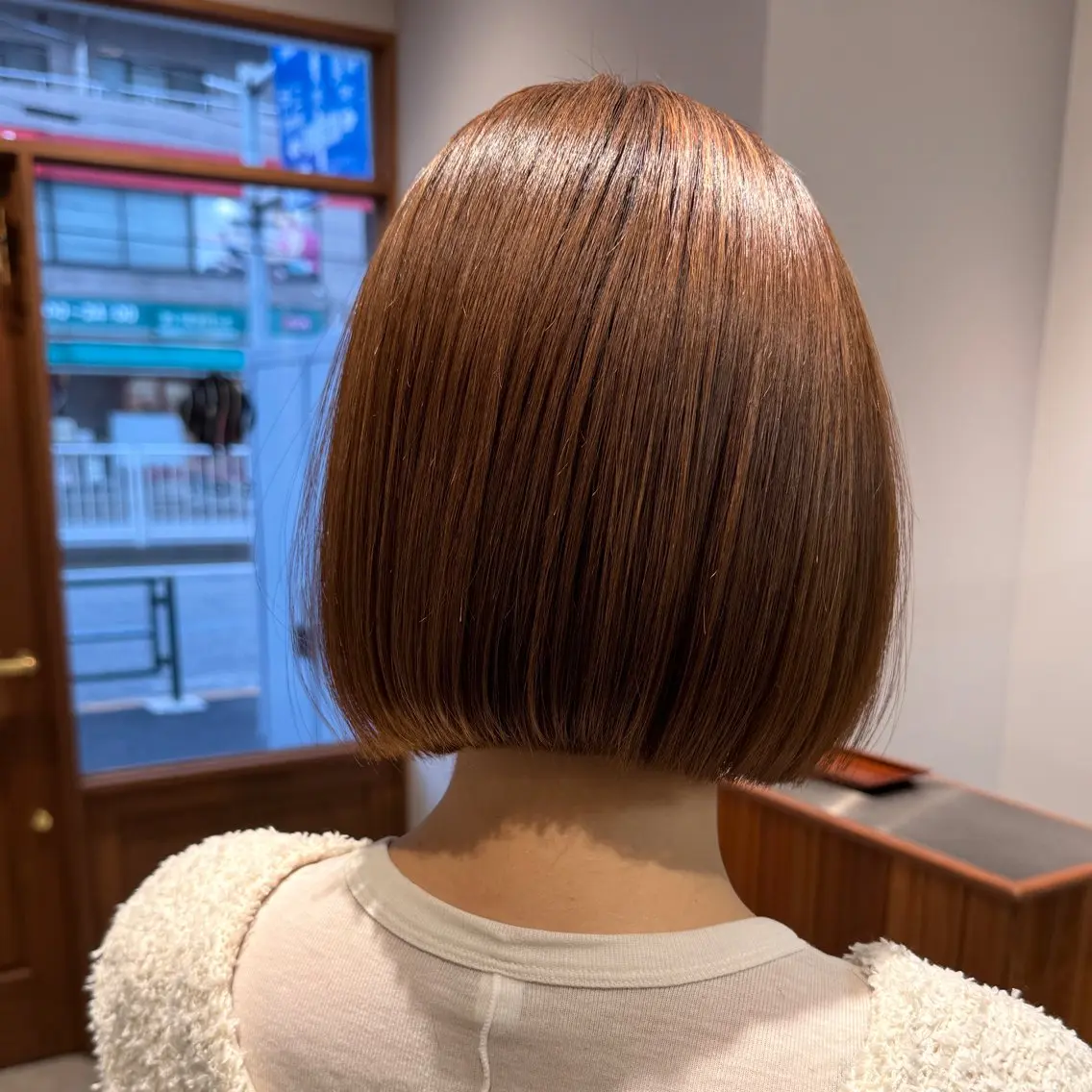 ショート カット 縮毛矯正 🫧ボブ/地毛風 縮毛矯正/千葉星那のヘアスタイル