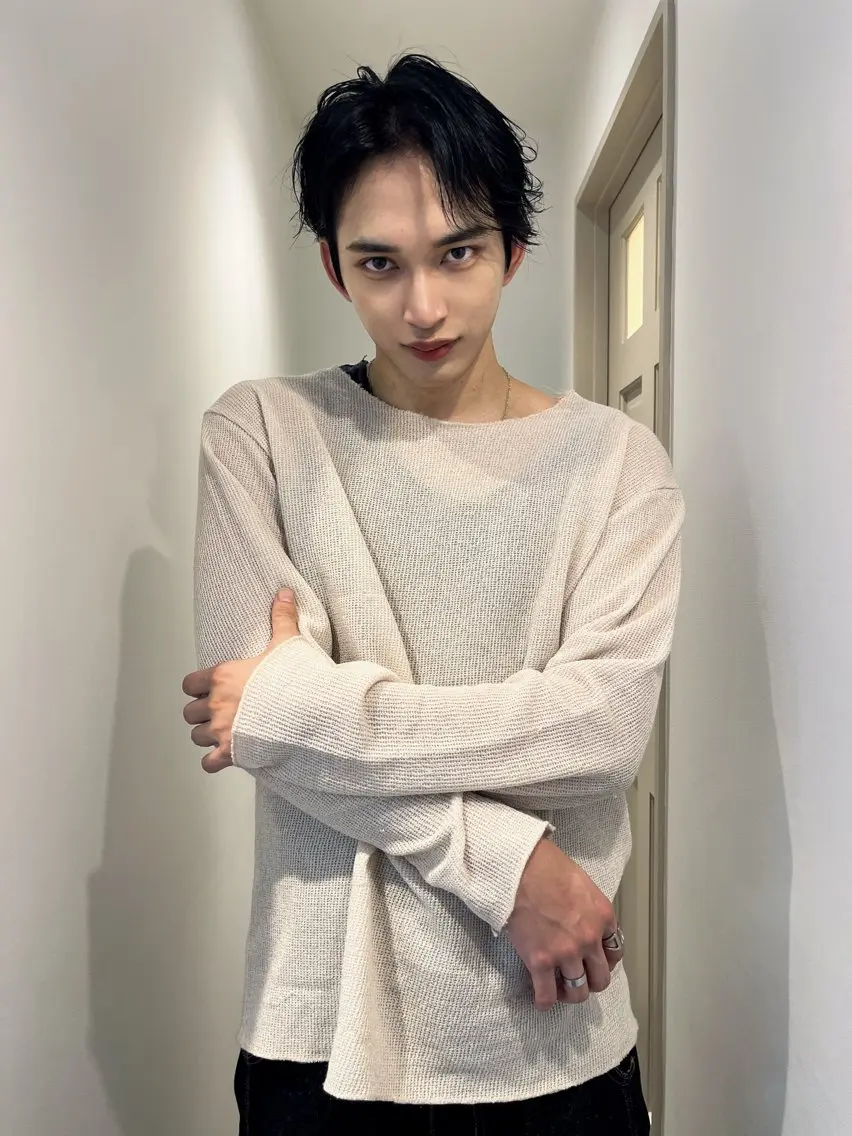 ショート メンズ カット 縮毛矯正 センターパート職人 柏/メンズ/ ハルキのヘアスタイル