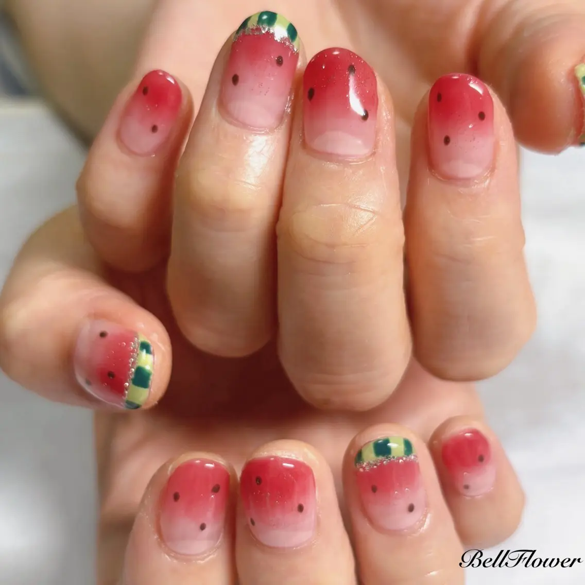 ネイル ハンドネイル Bell Flowerのネイルデザイン