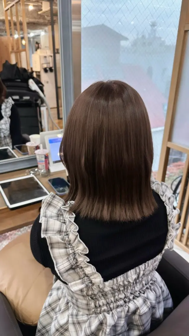 ミディアム ボブ くびれヘア 加藤 杏のヘアスタイル