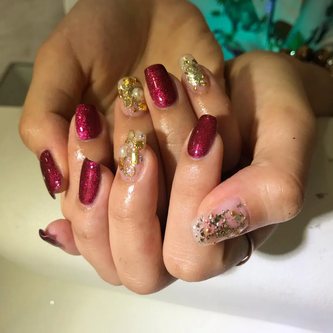 ネイル キラキラネイル nail salon MOANA Yuriのネイルデザイン