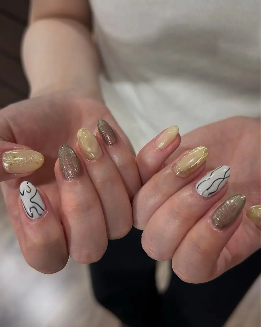 ネイル 持ち込み ハンドネイル MONICA_ HANEのネイルデザイン