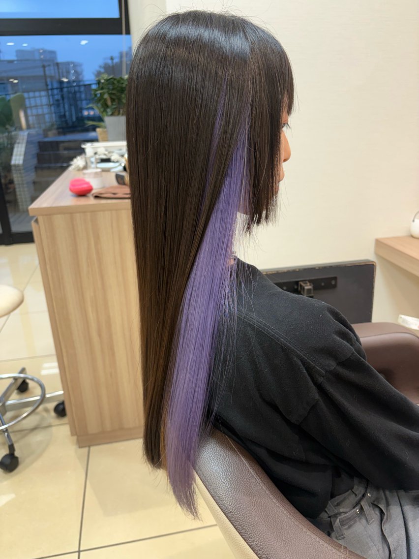 カラー ブリーチ インナーカラー カット ヘアカラー 透明感カラー/ 松井克樹のヘアスタイル