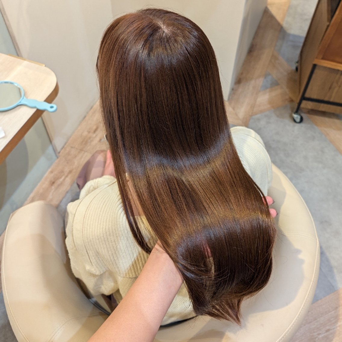 ロング カラー ベージュカラー ピンクカラー ピンクベージュ カット ヘアカラー 🩰髪質改善/ 艶カラー/uta🩰のヘアスタイル