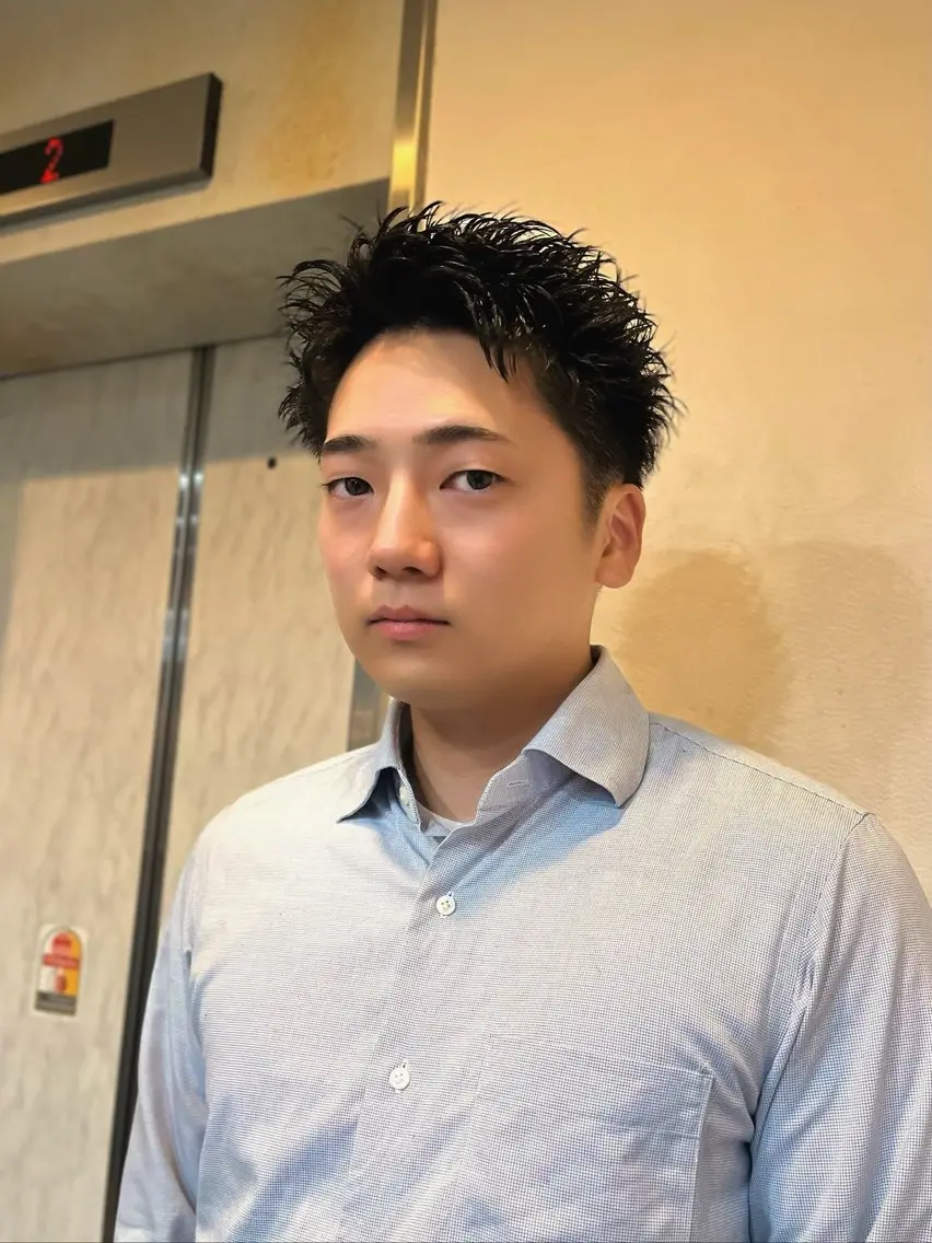 パーマ メンズ メンズパーマ スパイキーショート カット パーマ UMM daichi メンズパーマのヘアスタイル