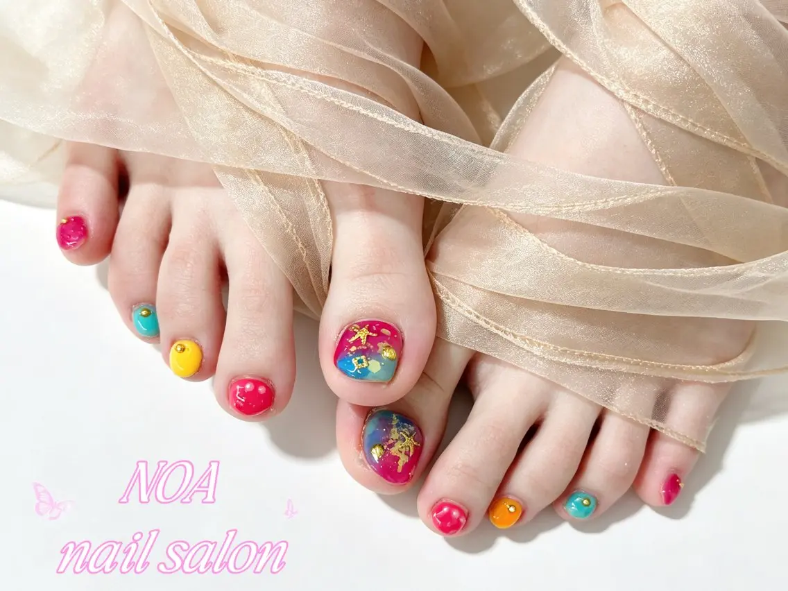 ネイル フットネイル Noa Nail みつきのネイルデザイン