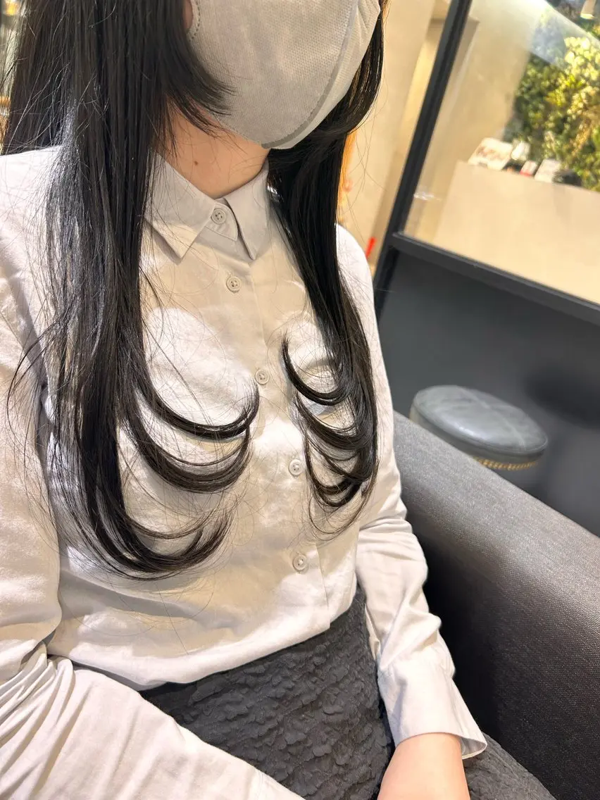 ロング 玉田 千智のヘアスタイル