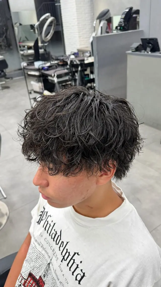 パーマ メンズ メンズパーマ カット パーマ 🌀‪メンズパーマ /原宿/しょうた🌀のヘアスタイル