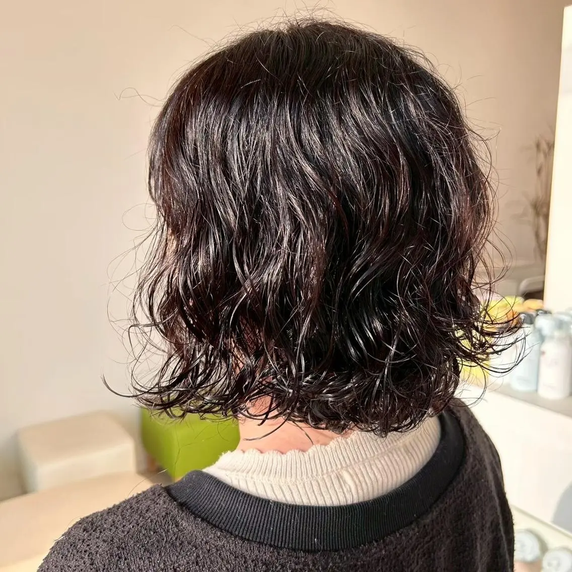 パーマ ミディアム カット パーマ パーマ特化✨/肥後 有紗のヘアスタイル