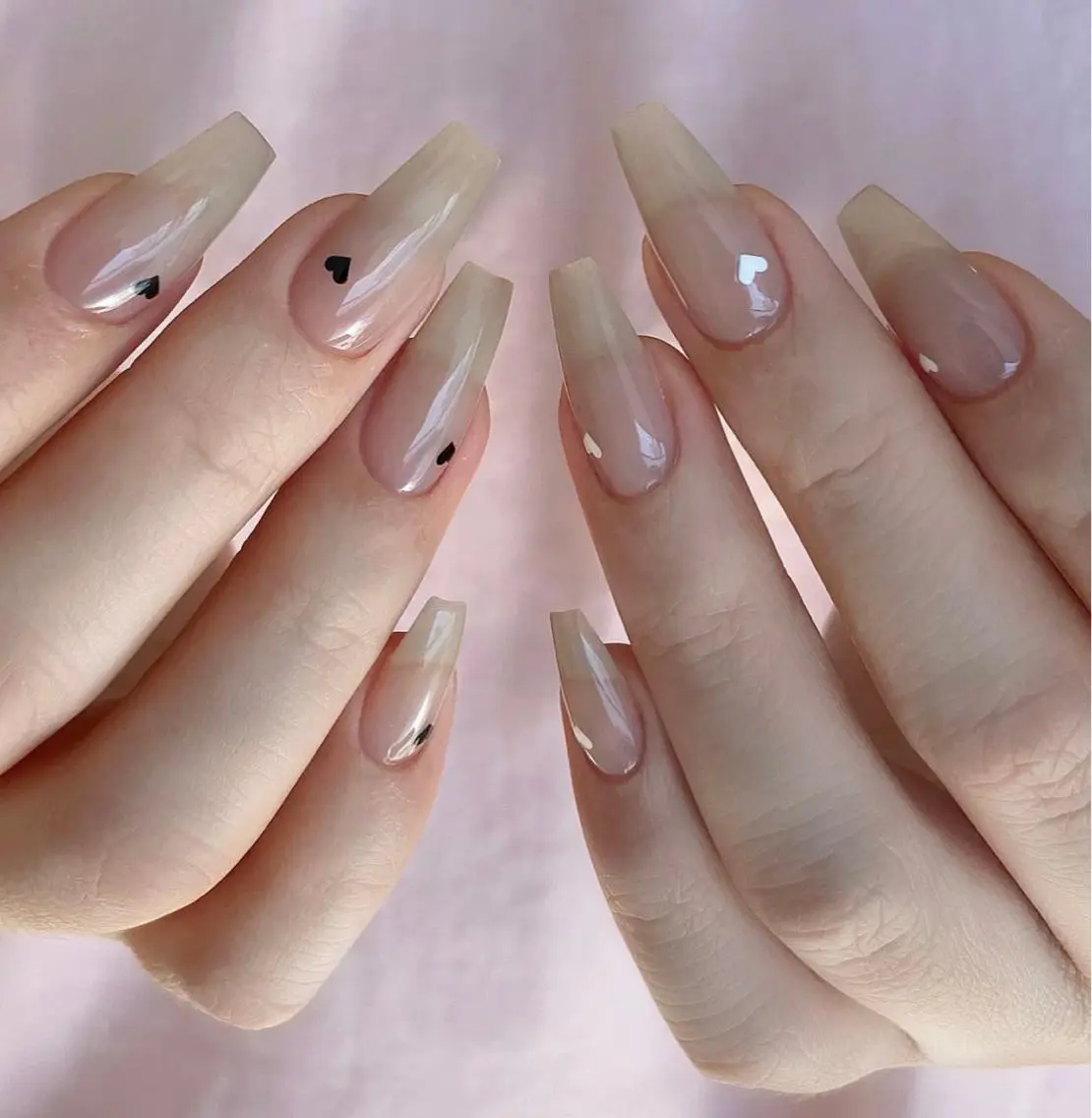 ネイル ハート ハンドネイル Queens マオのネイルデザイン