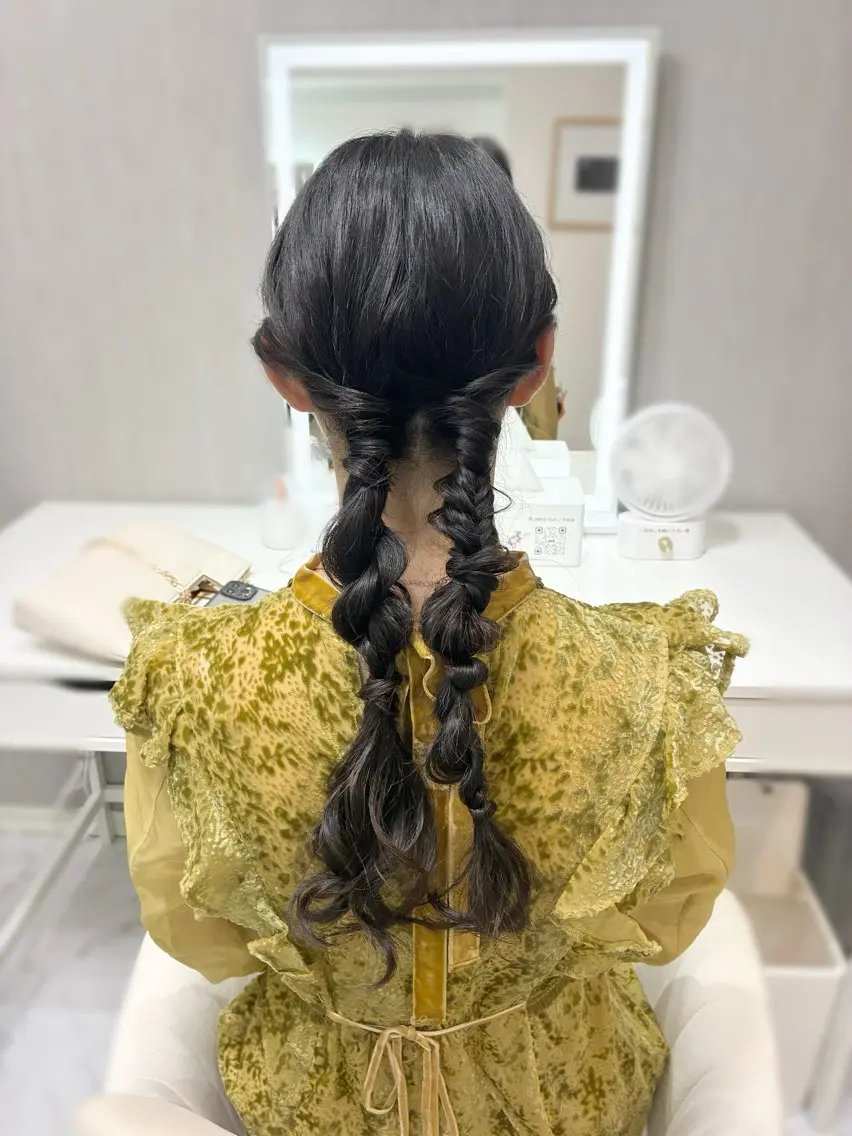 ロング ヘアアレンジ ヘアセット ヘアセット専門店 R🌹のヘアスタイル