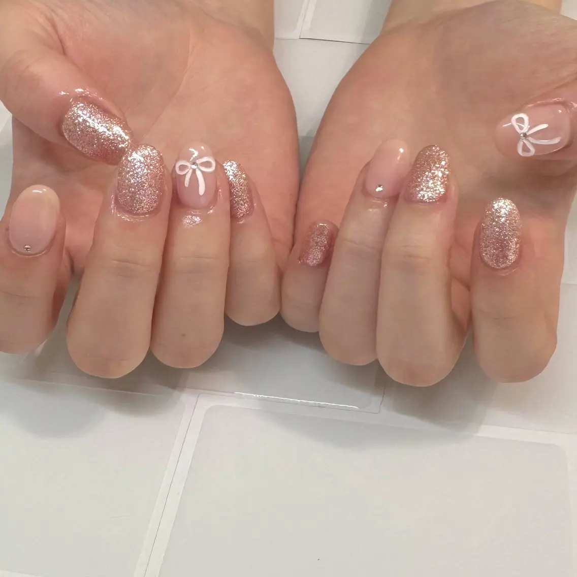 ネイル リボン ハンドネイル lulularico aiのネイルデザイン
