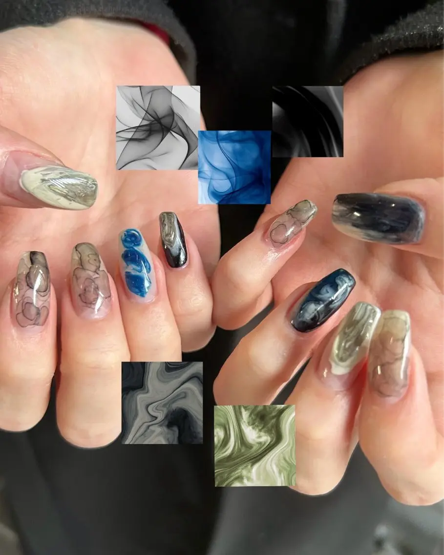 ネイル ハンドネイル フットネイル ASA nail / アート☀︎ニュアンスのネイルデザイン