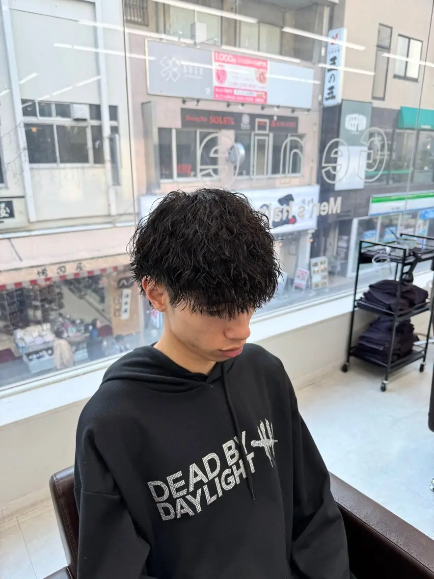 ✨【大人気】メンズカット+ツイストスパイラルパーマ✨の写真