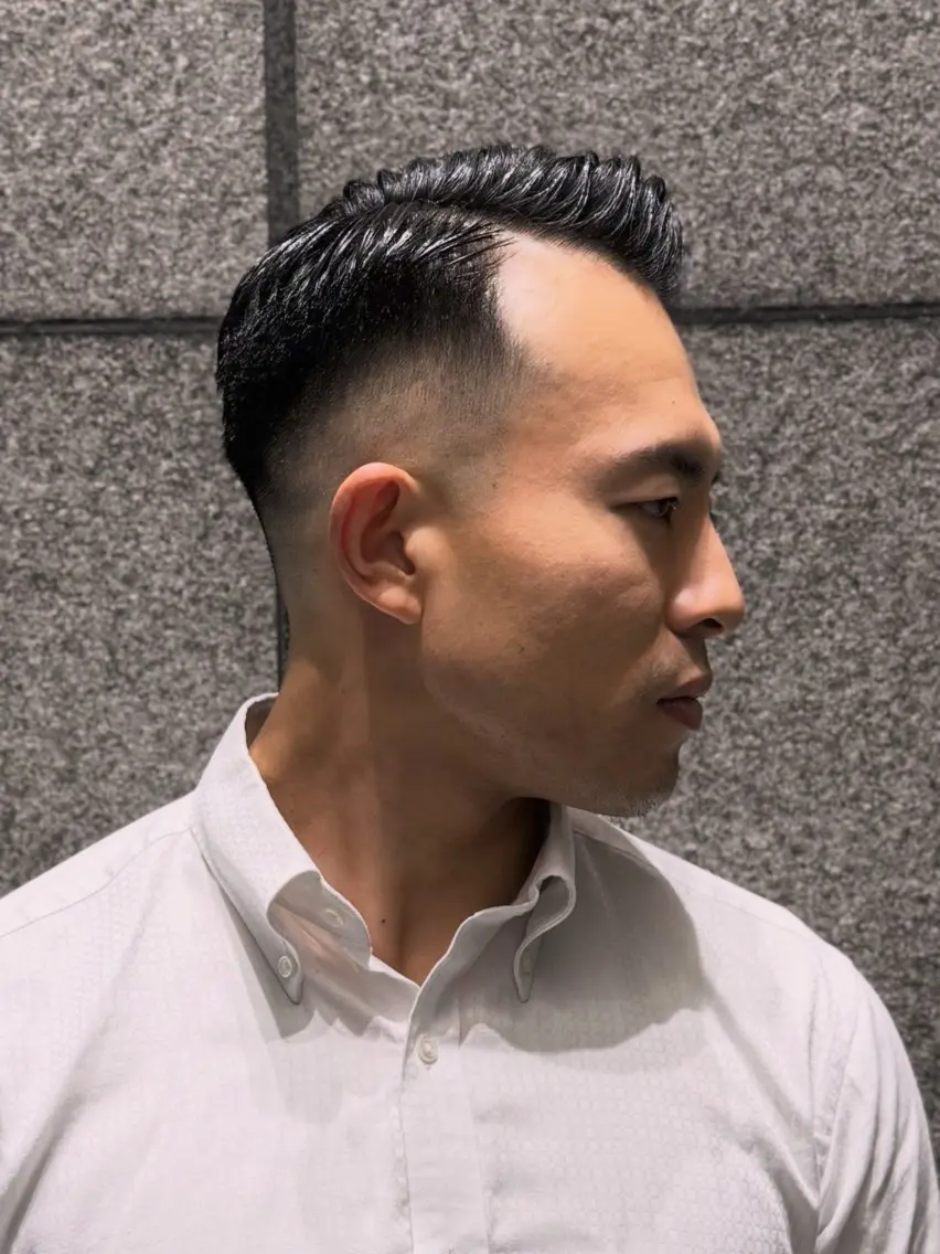メンズ カット ヘアセット たけ しまのヘアスタイル