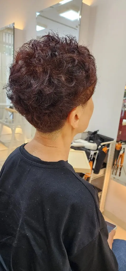 ショート パーマ カラー hairmake Juinのヘアスタイル