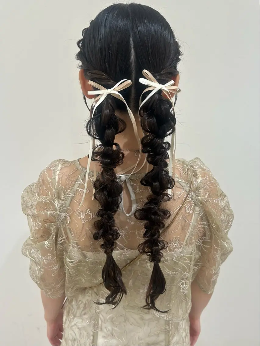 ロング ヘアアレンジ ロング ヘアセット S. RIRUのヘアスタイル