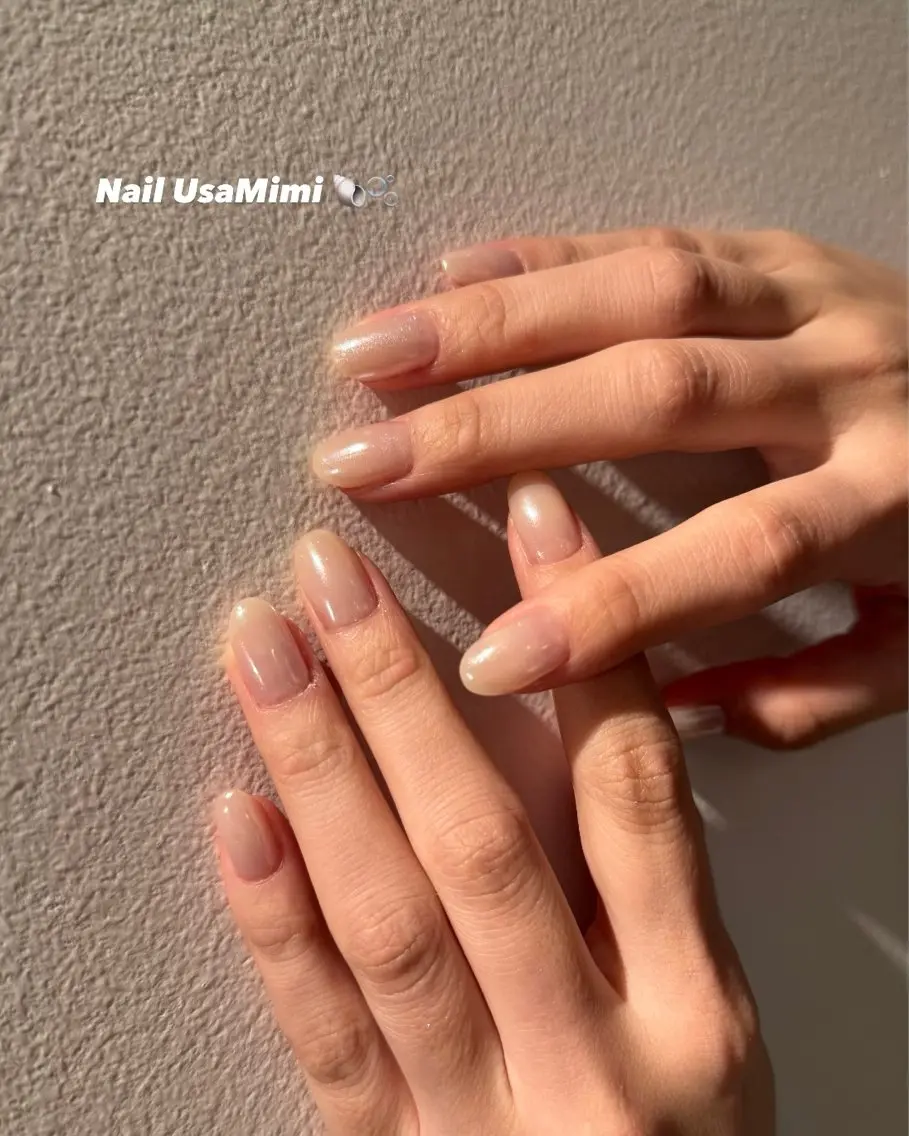 ネイル オーロラネイル ジェルネイル 氷ネイル・うるうるネイル 韓国ネイル マグネットネイル 本町ネイルNail UsaMimiのネイルデザイン