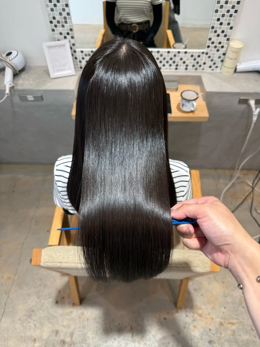 ロング 髪質改善・ クロスパーマ◎倉澤のヘアスタイル