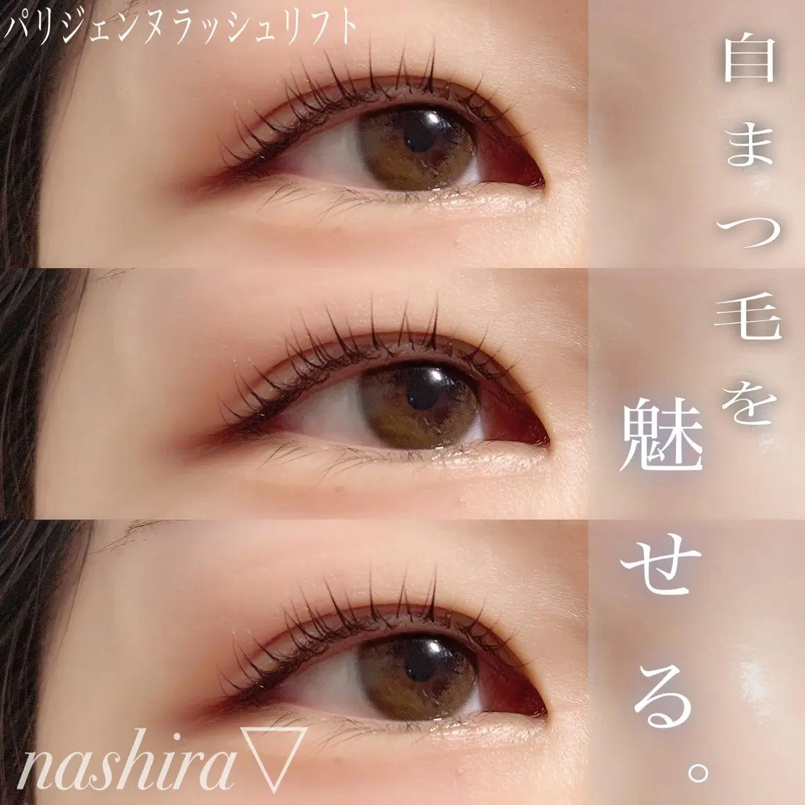 マツエク・マツパ パリジェンヌラッシュリフト 一重×まつ毛パーマ nashira恵比寿 まつ毛&眉毛サロンのマツエク・マツパデザイン