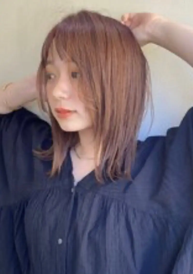 ミディアム カラー カット ヘアカラー トリートメント TELA HAIRのヘアスタイル