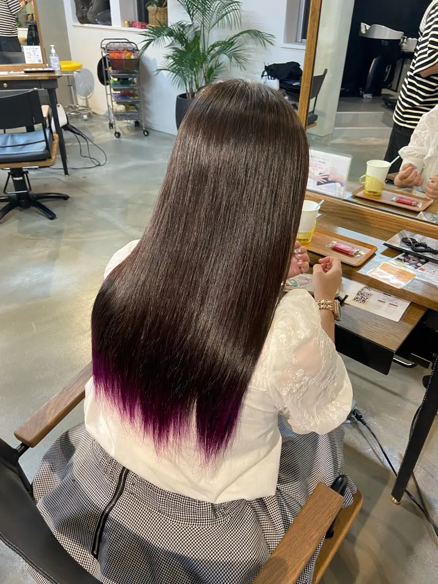 セミロング 髪質改善 トリートメント 鳥本かりん／ パーマモデル募集のヘアスタイル