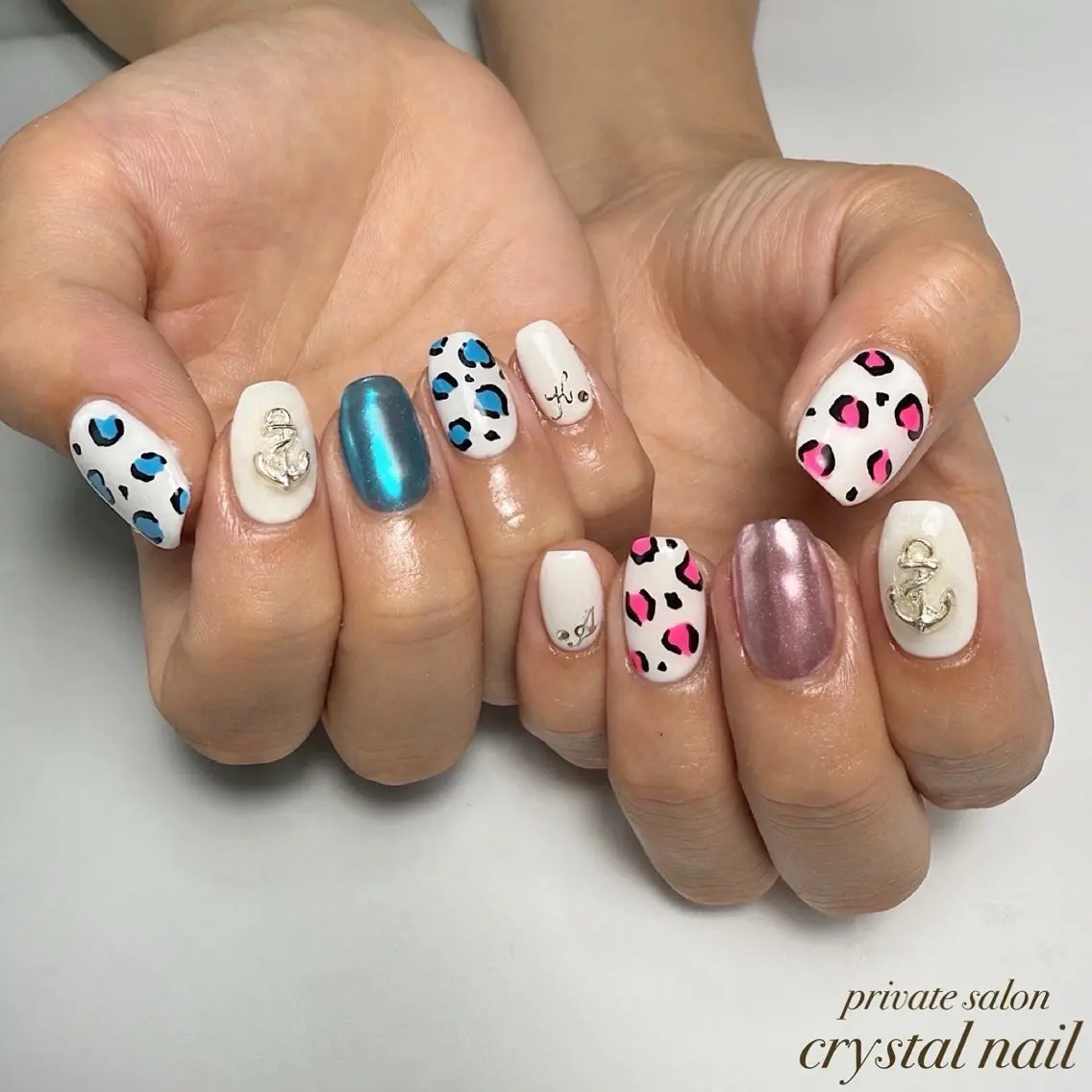 ネイル アニマル柄 Crystal Nailのネイルデザイン