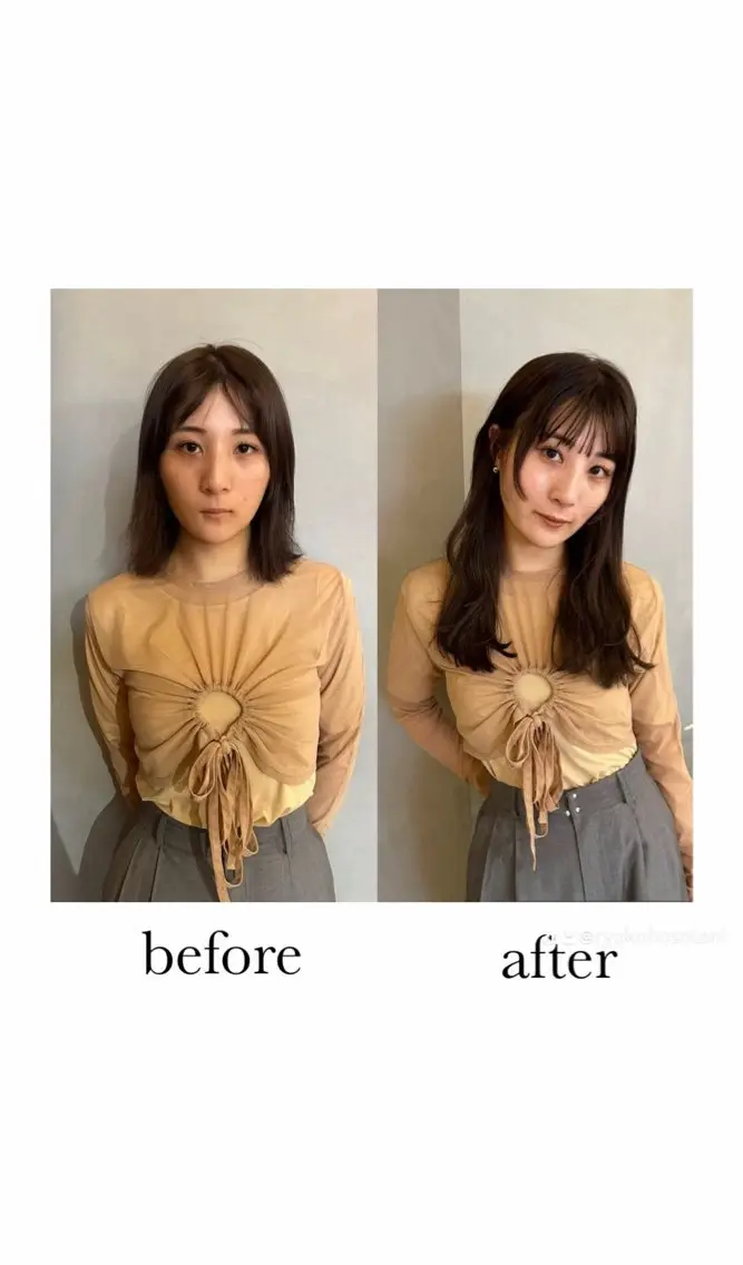 カット ヘアカラー エクステ 美髪・シールエクステ ホソタニリョウコのヘアスタイル