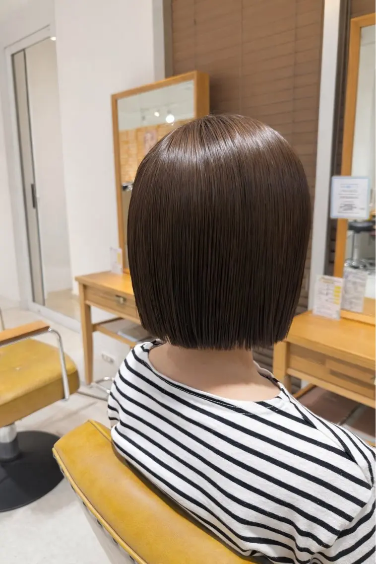 ショート カラー カット ヘアカラー トリートメント 鈴木弥月/大人ボブ× 透明感カラーのヘアスタイル