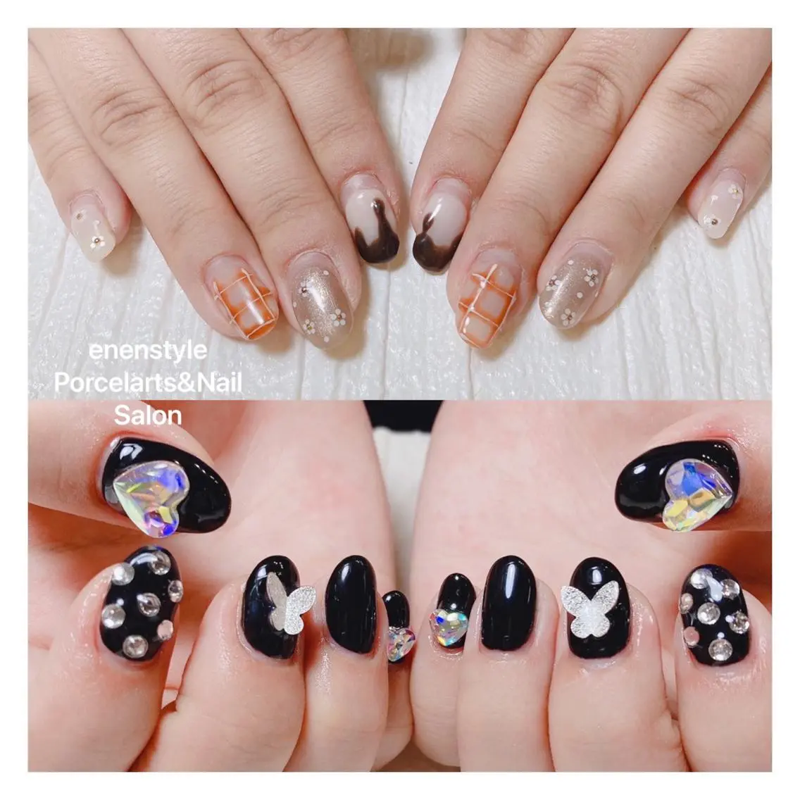 ミディアム ネイル 🐾enen style 🐾のネイルデザイン