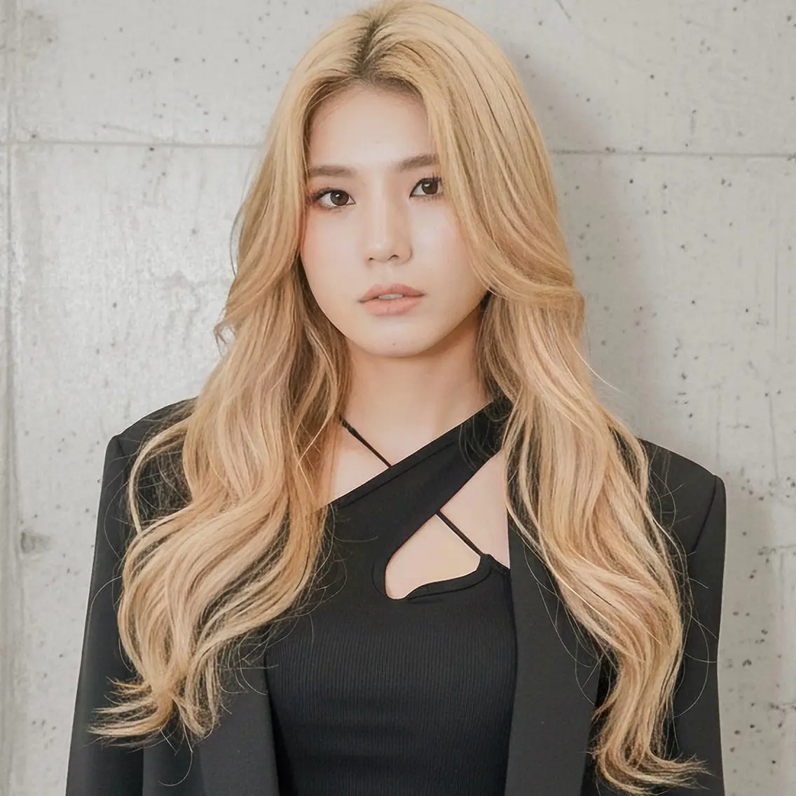 セミロング カット ヘアカラー ハッシュカット 田窪珠妃のヘアスタイル