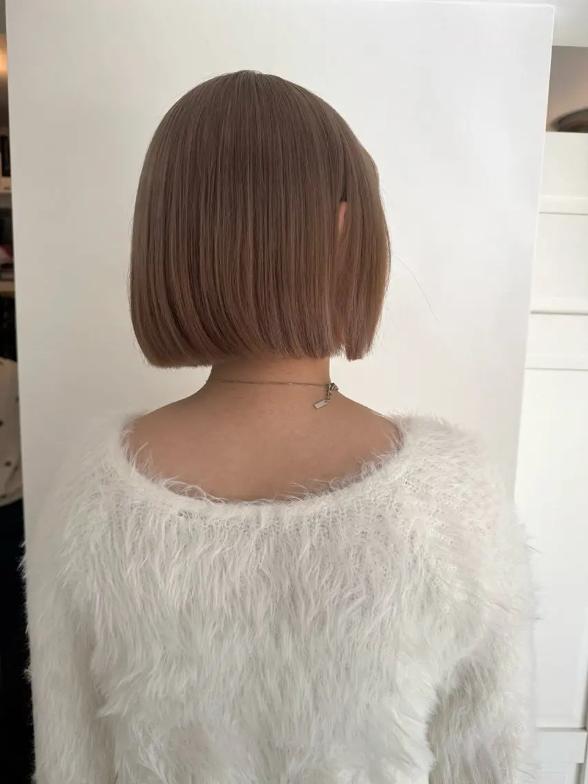 カラー ヘアカラー ブリーチカラー🎀 韓国風/寺門美優のヘアスタイル