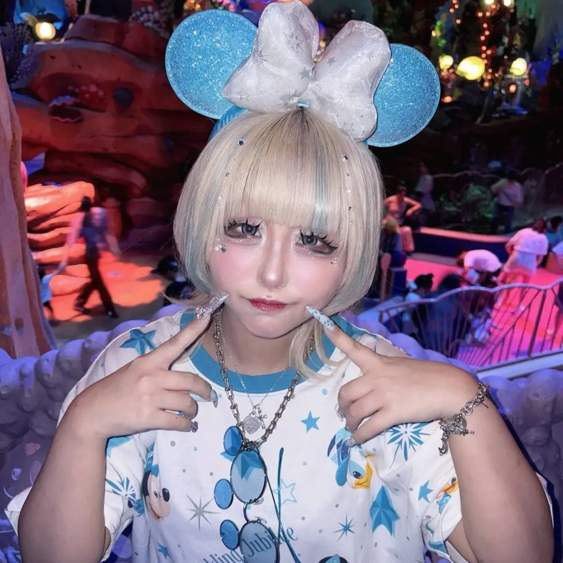 ショート カラー ブルーカラー エクステ カット ヘアカラー トリートメント 渋谷🩶ハイトーン 🩶FUMUのヘアスタイル