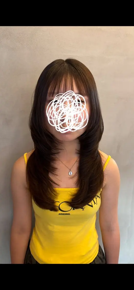 ロング ハイレイヤー レイヤーカット ロング 神代 優生のヘアスタイル