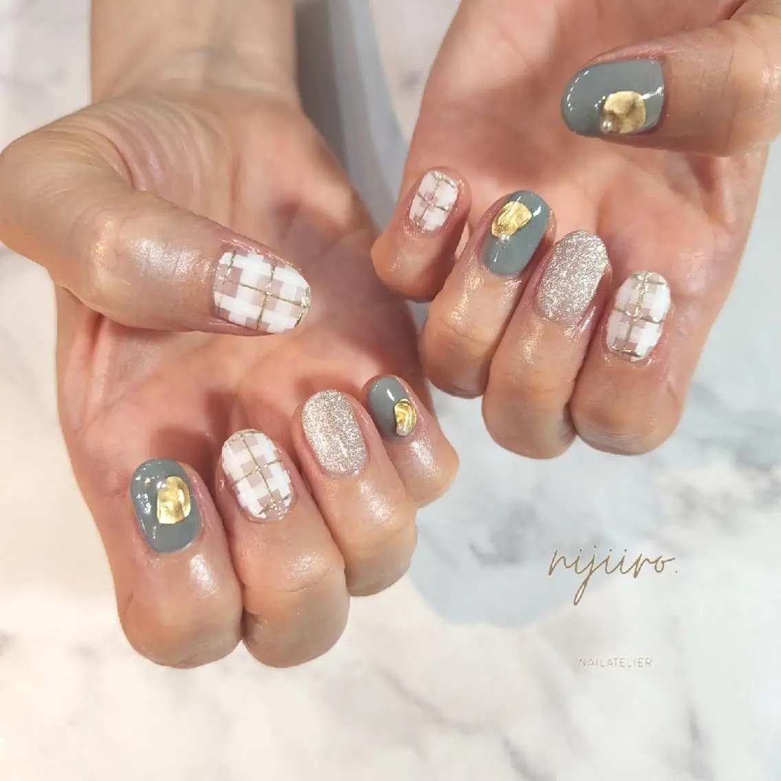 ネイル ハンドネイル nijiiro🌈 サトウのネイルデザイン