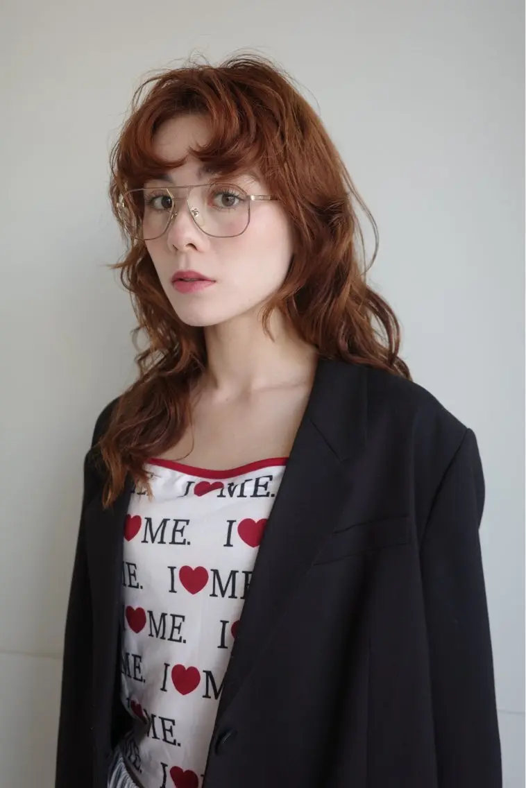 ロング 顔まわりカット/透け カラー/Memi🎀のヘアスタイル