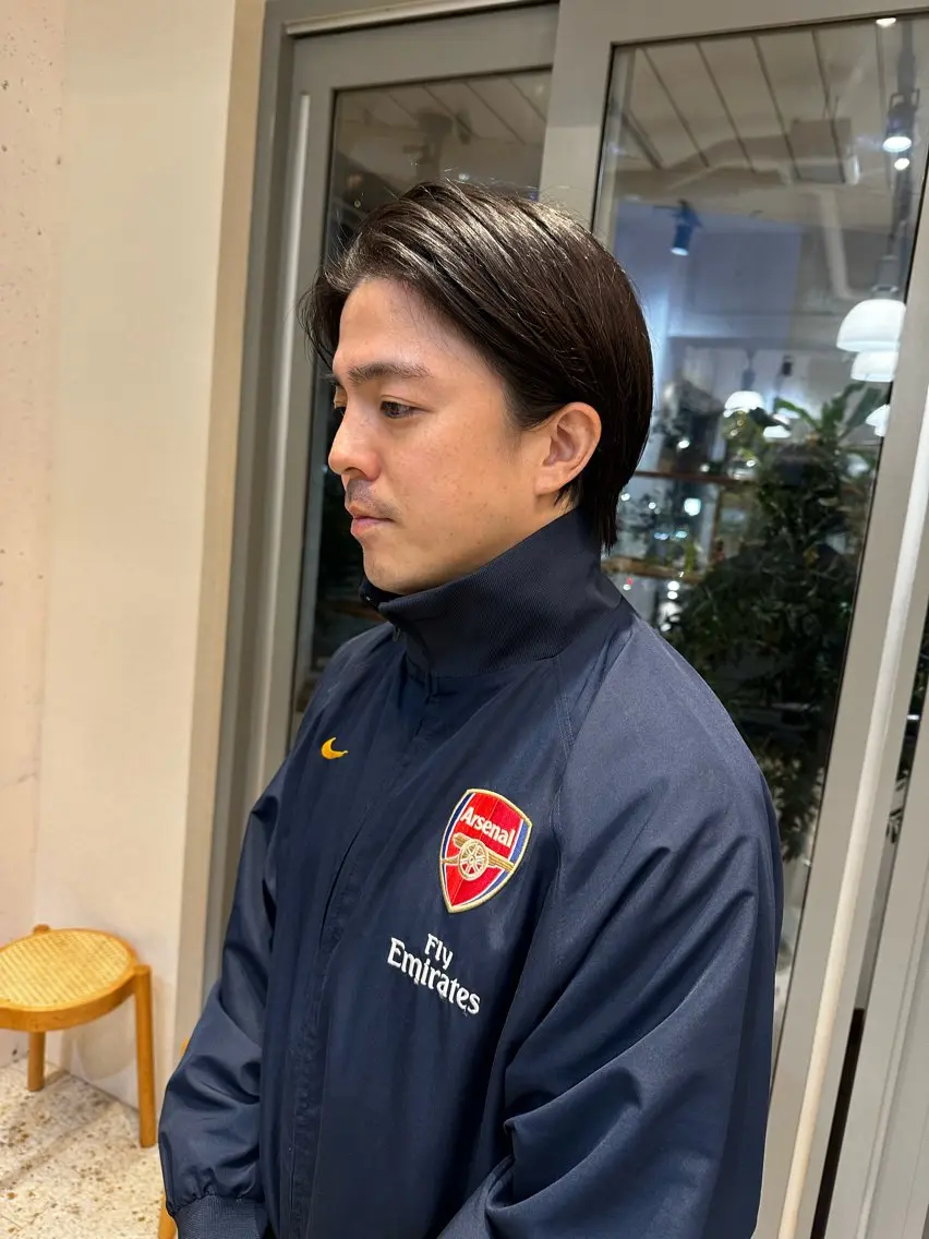 ミディアム メンズ ハマベ イクト FLORENのヘアスタイル