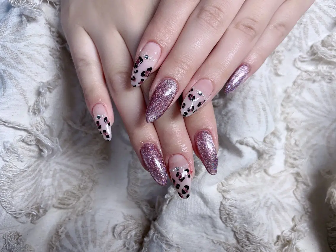 【スカルプ】アクリル長さ出し、SNS流行のお姫様👸風定額コース☆ご新規ジェルオフ無料の写真