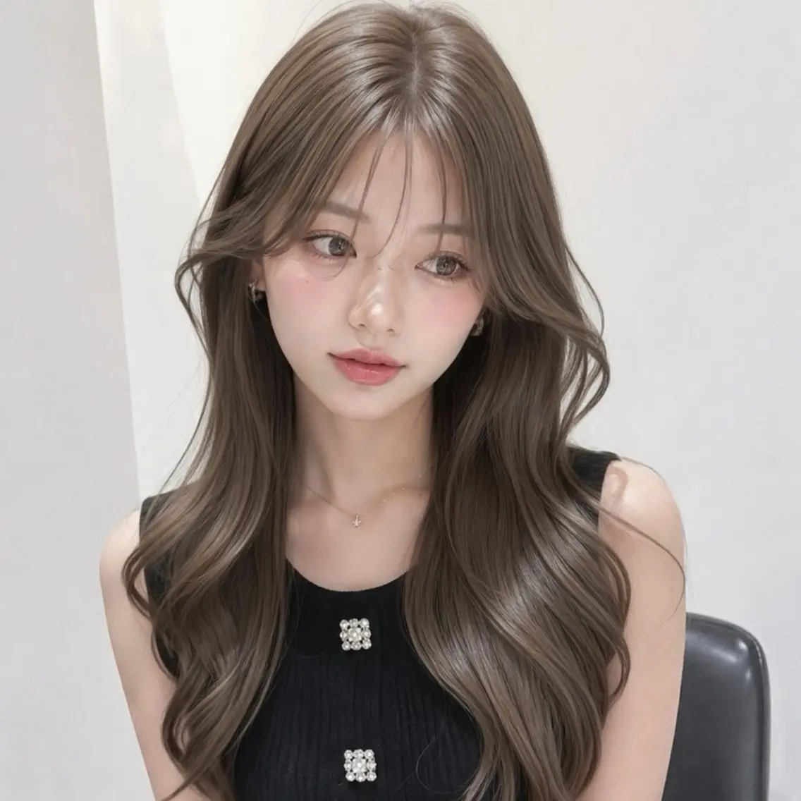 ロング カット ヘアカラー トリートメント 💎韓国レイヤー艶髪 /AYAKI💎のヘアスタイル