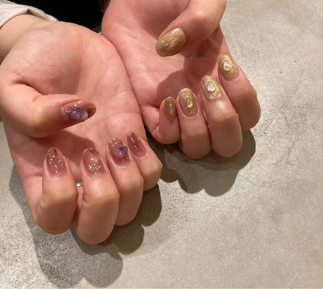 ネイル アートネイル ジェルネイル ニュアンスネイル ハンドネイル nail salon Soeurのネイルデザイン