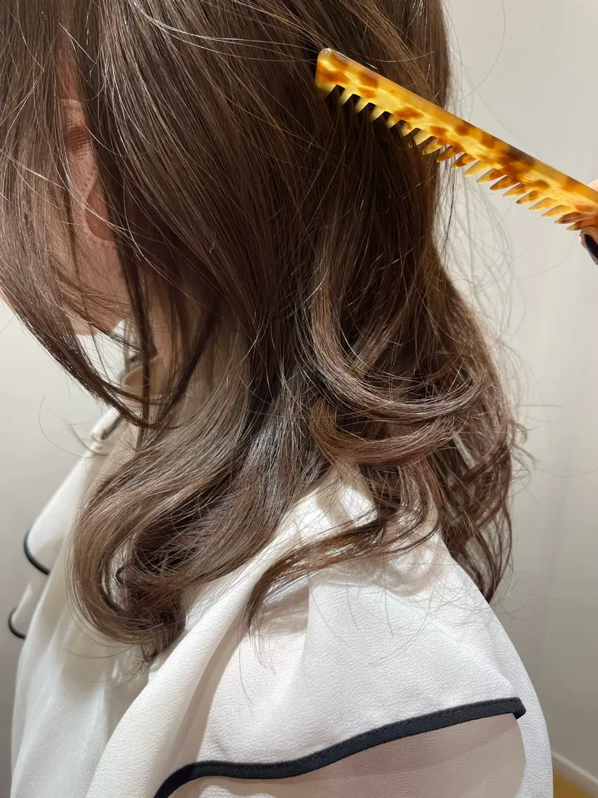 セミロング カラー ヘアカラー 門崎未依/レイヤー/ メンズカット🪿🌼のヘアスタイル
