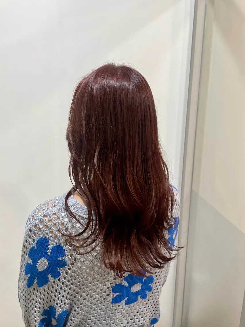 ロング ヘアカラー トリートメント オオシマ ミユのヘアスタイル