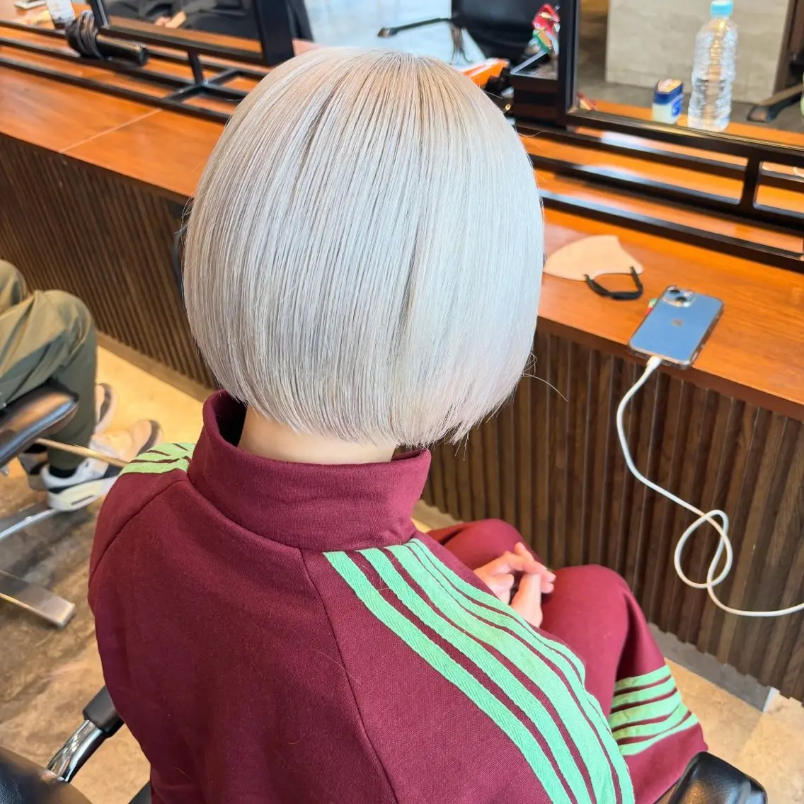 ショート カラー ブリーチ ヘアカラー トリートメント ヘアセット 渋谷🩶ハイトーン 🩶FUMUのヘアスタイル