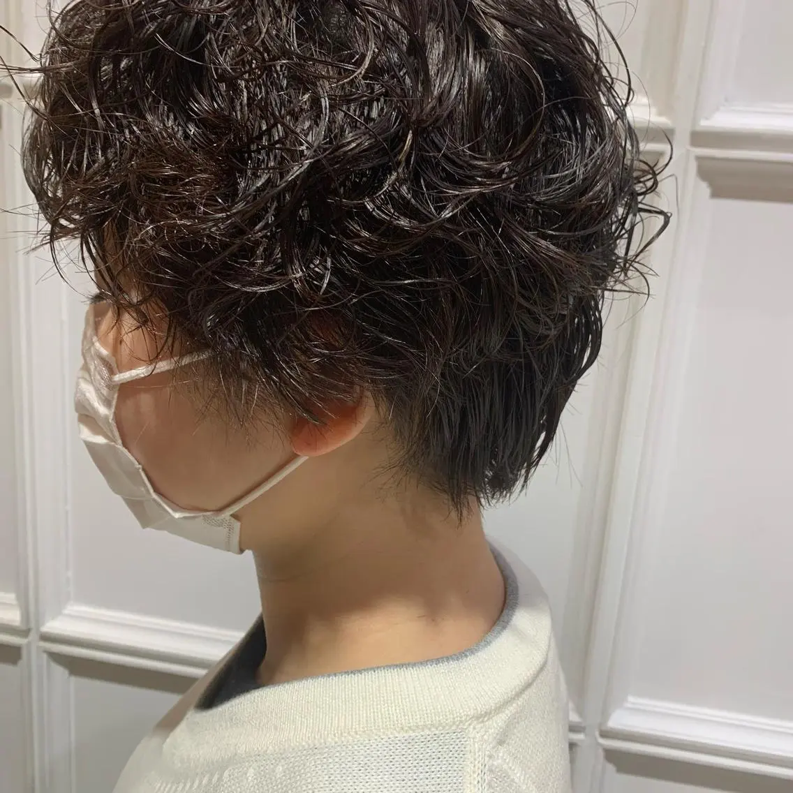 ショート パーマ ヘアアレンジ ショートヘア 髪質改善カラー&TR 縮毛矯正/弱酸性矯正のヘアスタイル